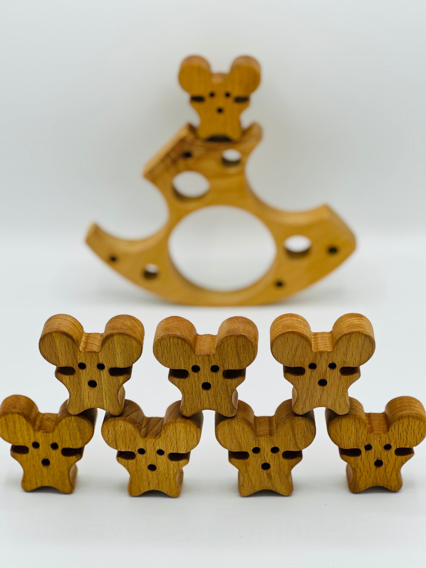 Balance-Spiel „Mice ans Chees“